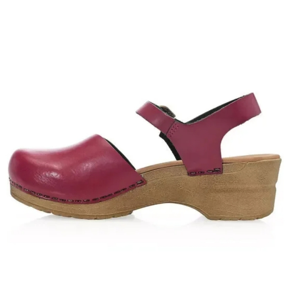SANITA SANSI ADJUSTABLE BUCKLE CLOSED TOE CLOG RASPBERRY SIZE US 11/EURO 42 - Picture 4 of 4